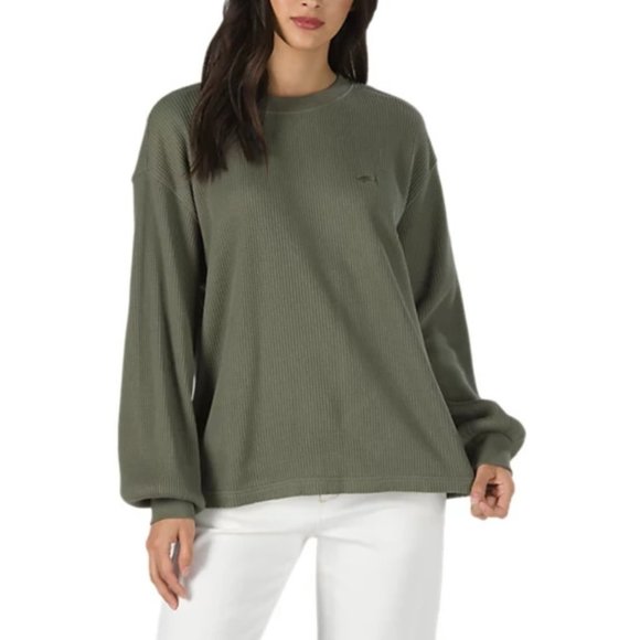 Vans Sweaters - Vans Lorraine Therma Women's Size Long Sleeve Casual Skate Green VN0A3T7KDB0